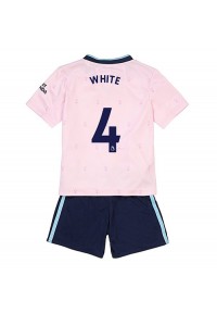 Arsenal Benjamin White #4 Babyklær Tredje Fotballdrakt til barn 2022-23 Korte ermer (+ Korte bukser)